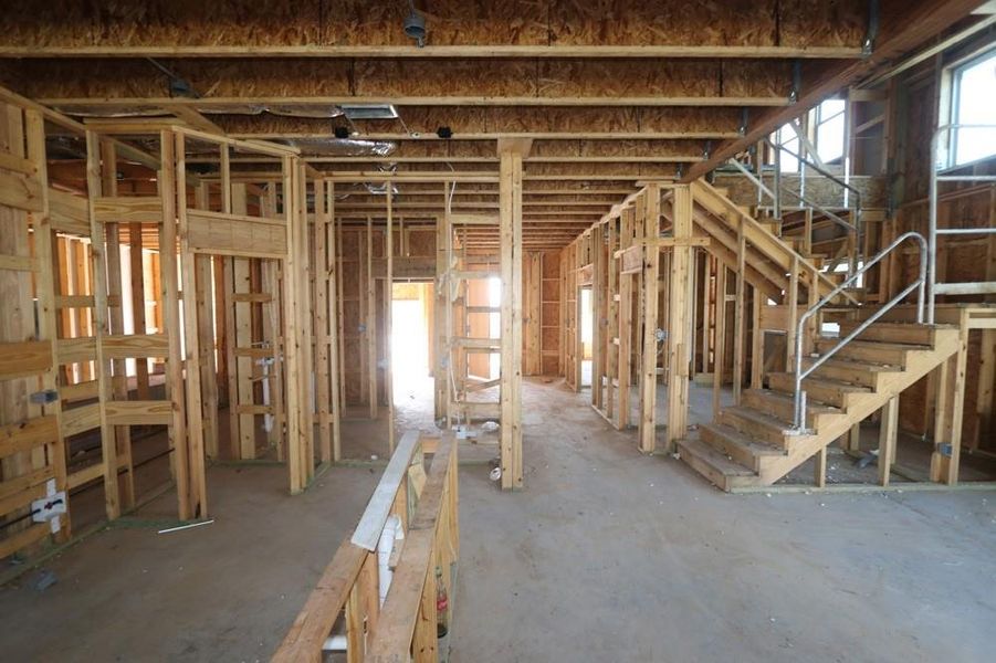 Spacious, unfurnished interior of a new home in Meridiana 55' Homesites, Manvel (Image 11). Spacious, unfurnished interior of a new home in Meridiana 55' Homesites, Manvel (Image 11).