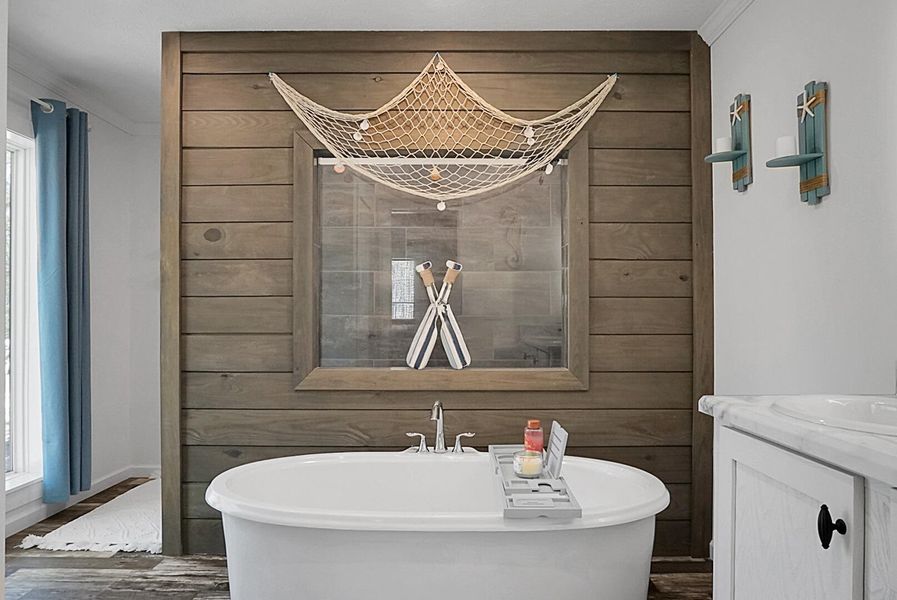 Furnished interior view inside a new home in , Bonneau (Image 89).