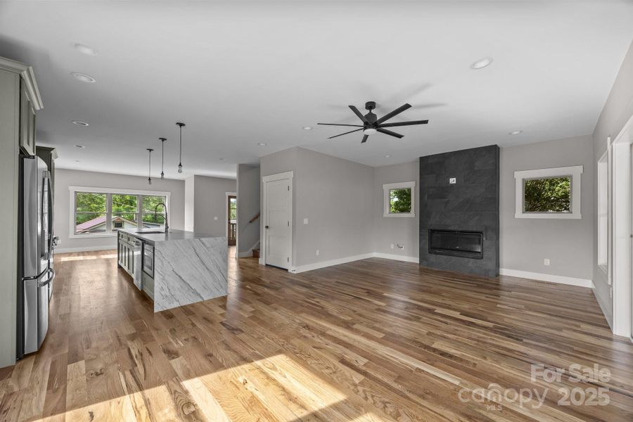 Open concept living Open concept living