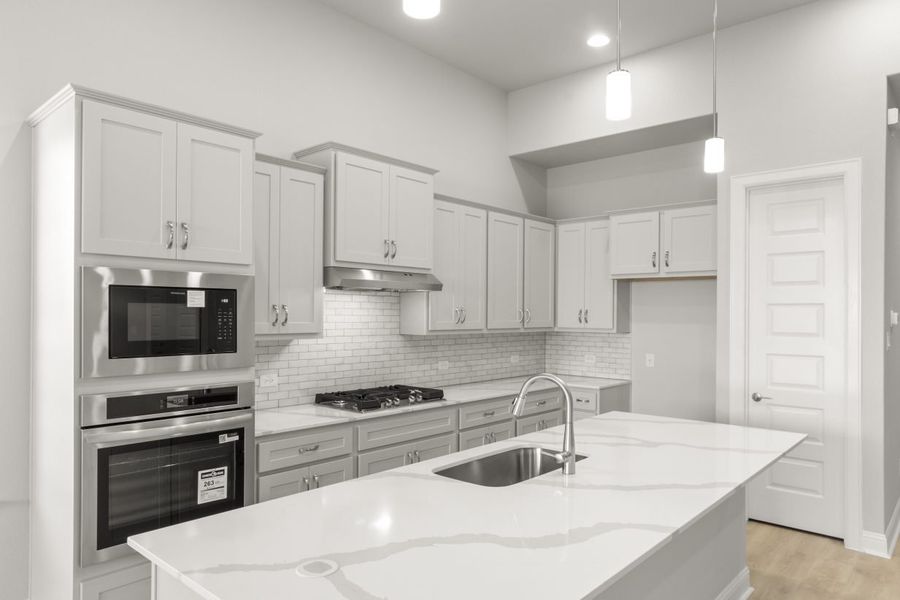 Furnished interior view inside a new home in Cross Creek, Cedar Park (Image 6).