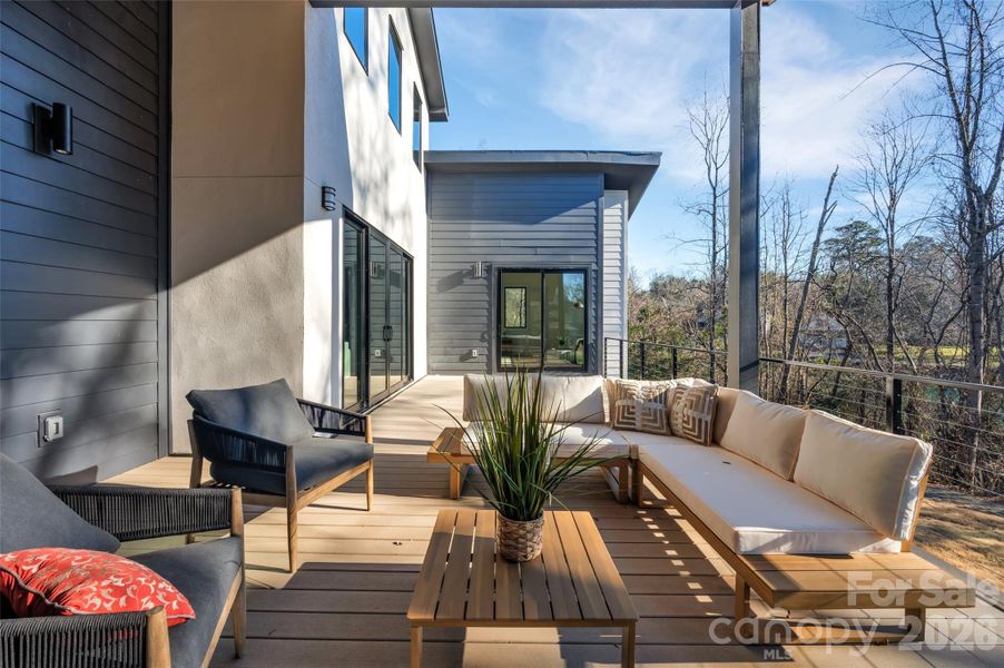 Exterior details and patio area of a home in , Charlotte (Image 24).