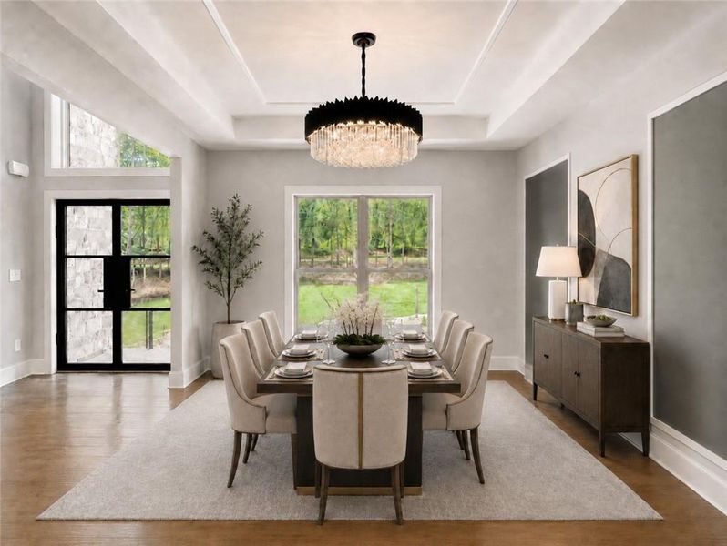 Furnished interior view inside a new home in , Loganville (Image 7). Furnished interior view inside a new home in , Loganville (Image 7).