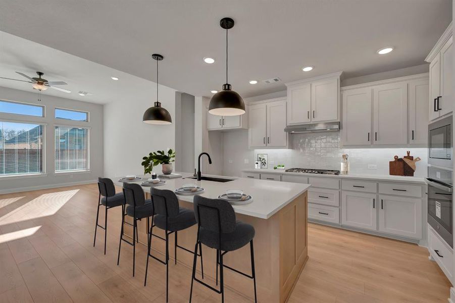 Furnished interior view inside a new home in Mantua Point Classics, Van Alstyne (Image 7).