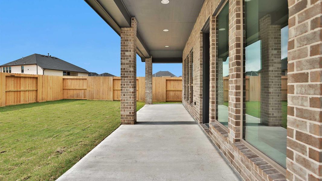 Exterior details and patio area of a home in Cross Creek West, Fulshear (Image 3). Exterior details and patio area of a home in Cross Creek West, Fulshear (Image 3).