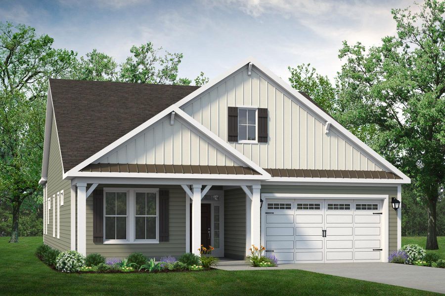 Representative exterior photo of a completed home built from the The Boardwalk by Chesapeake Homes in Coastal Club of the Carolinas, Calabash, NC (Image 20).