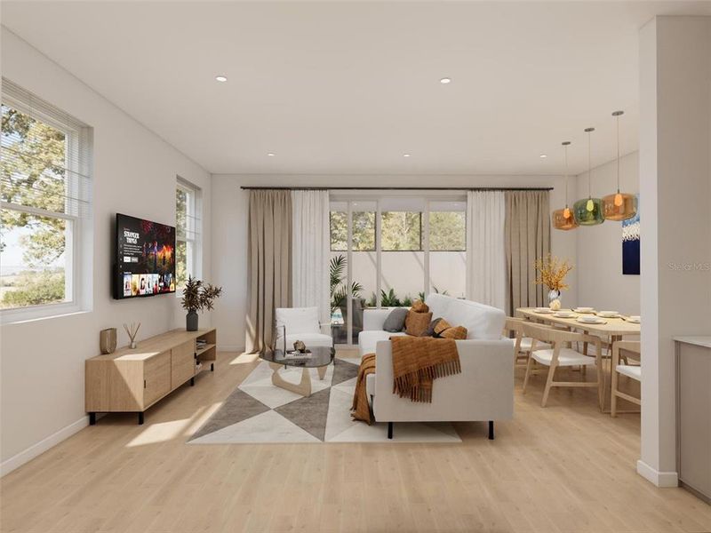 Furnished interior view inside a new home in , Davenport (Image 7).