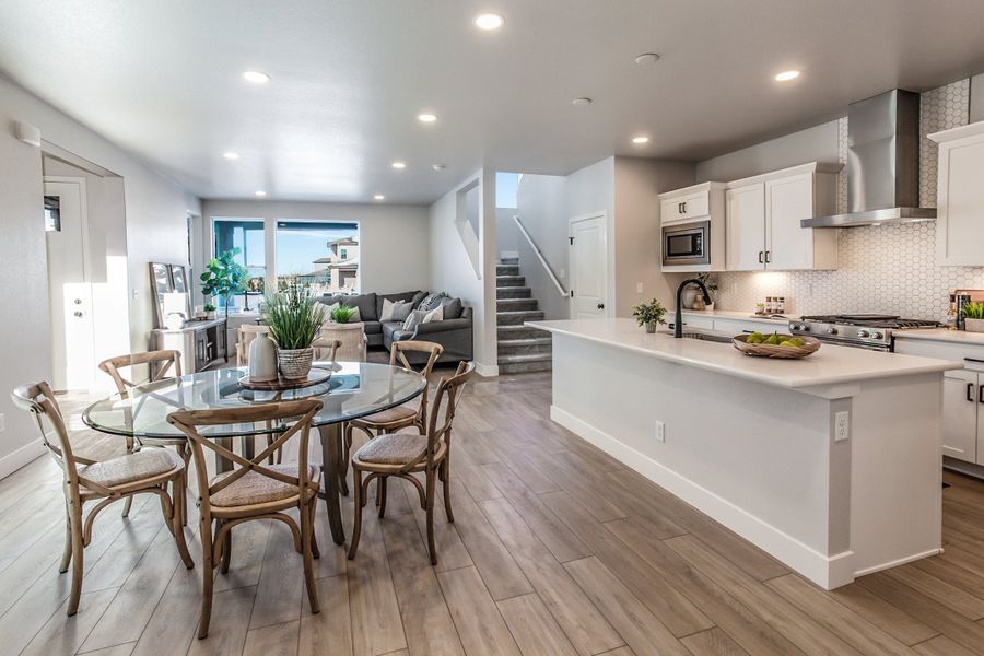Representative furnished interior of a home built from the Tesla by Hartford Homes in Trailside, Timnath (Image 9).