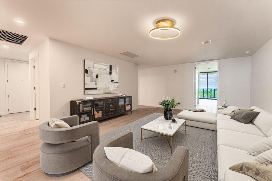 Furnished interior view inside a new home in , Pompano Beach (Image 9).