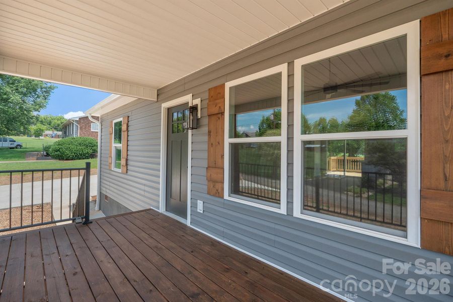 Exterior details and patio area of a home in , Valdese (Image 17).
