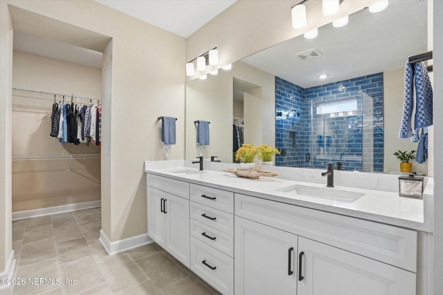 Furnished interior view inside a new home in Seven Pines 50' Rear Entry, Jacksonville (Image 20).