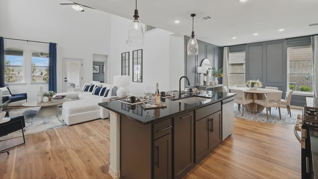 Furnished interior view inside a new home in Westridge Journey, McKinney (Image 6).