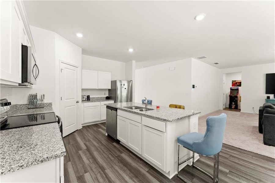 Furnished interior view inside a new home in Meriwether Place, Villa Rica (Image 32).