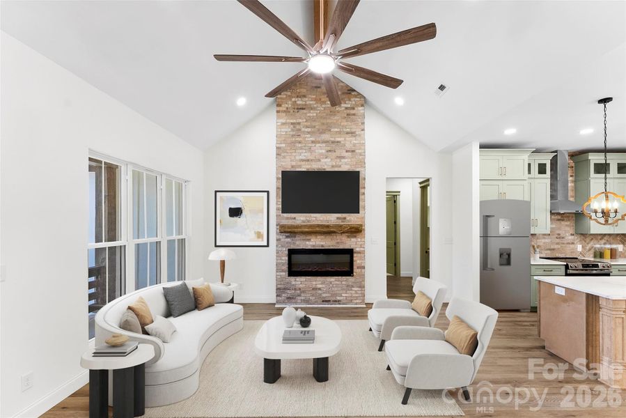 Furnished interior view inside a new home in , Kings Mountain (Image 36).