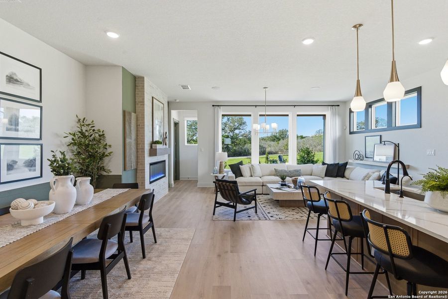 Furnished interior view inside a new home in Prominence, San Antonio (Image 15).