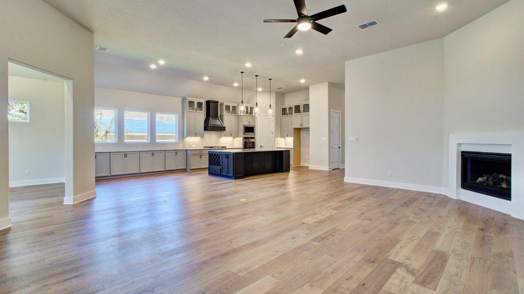 Furnished interior view inside a new home in Verandas at the Rim, San Antonio (Image 21). Furnished interior view inside a new home in Verandas at the Rim, San Antonio (Image 21).