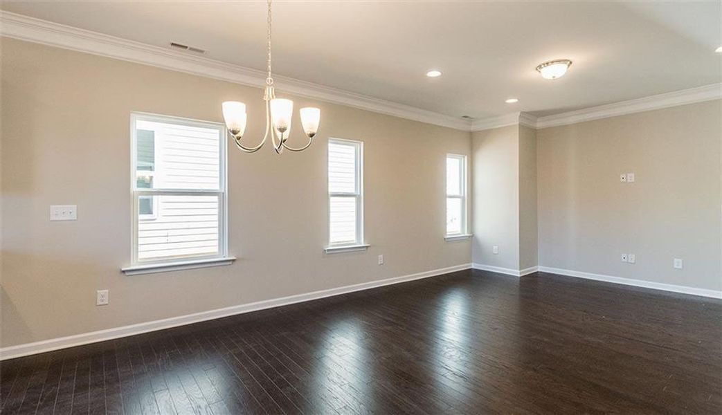 Spacious, unfurnished interior of a new home in The Andros, Dalton (Image 9).