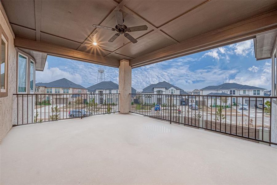 Upstairs Balcony - serene views with No back neighbors.