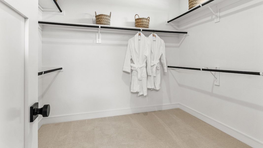 Furnished interior view inside a new home in Easthaven at Bridgeland Central, Cypress (Image 18).