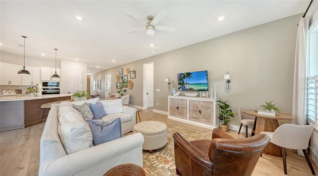Furnished interior view inside a new home in Emerald Landing at Waterside at Lakewood Ranch – Lake Series, Sarasota (Image 33).