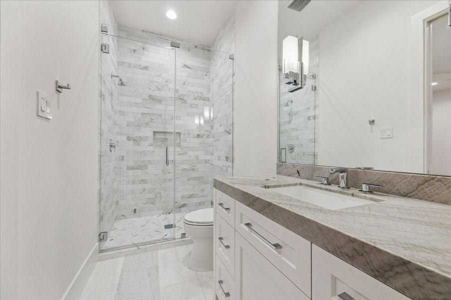 Furnished interior view inside a new home in , West University Place (Image 30).