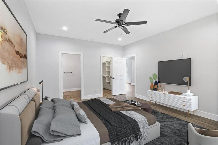 Furnished interior view inside a new home in , Denison (Image 14).