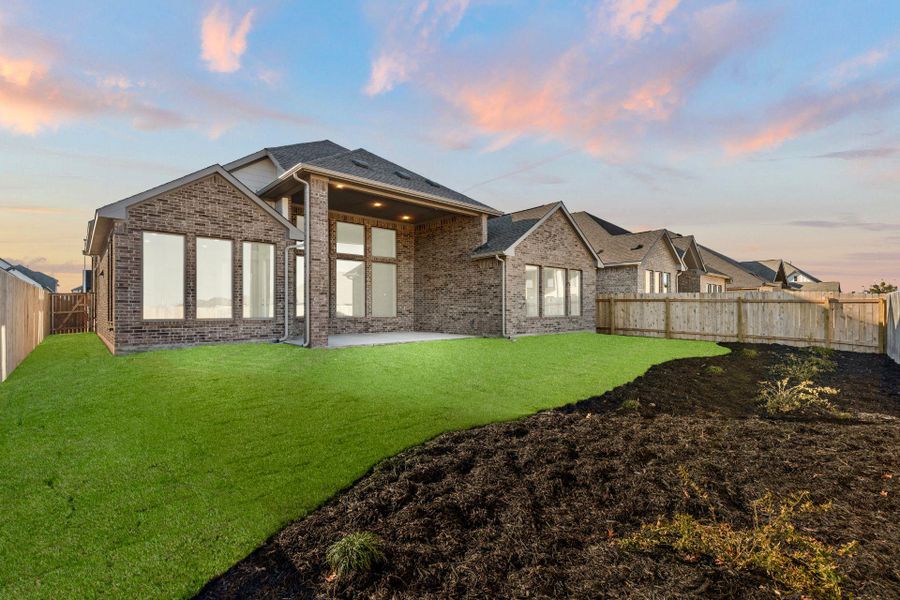 Rear of Home and Private Backyard - Representative Photo