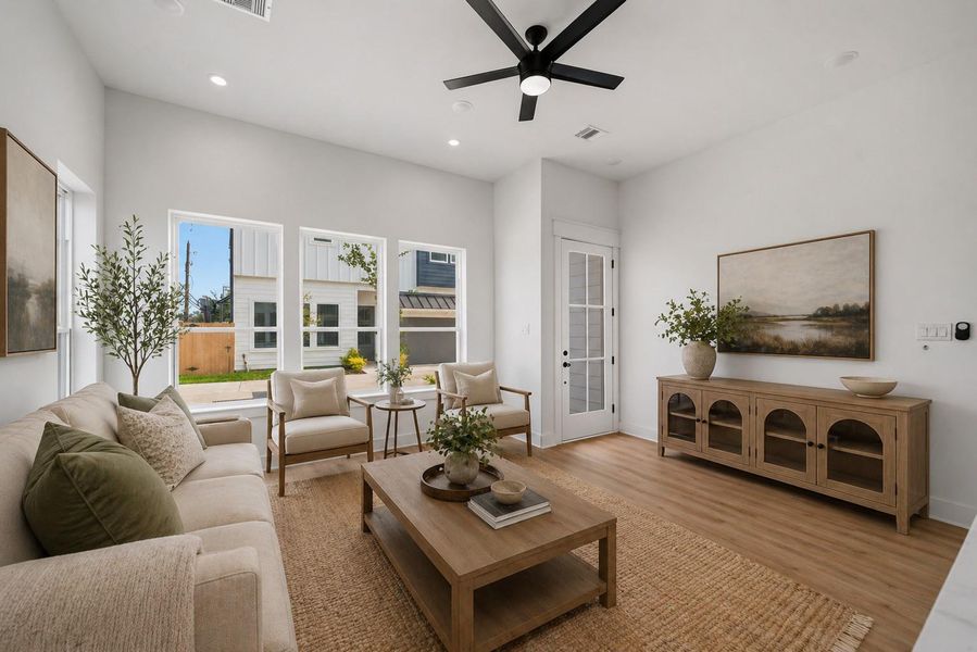 Furnished interior view inside a new home in , Houston (Image 15).
