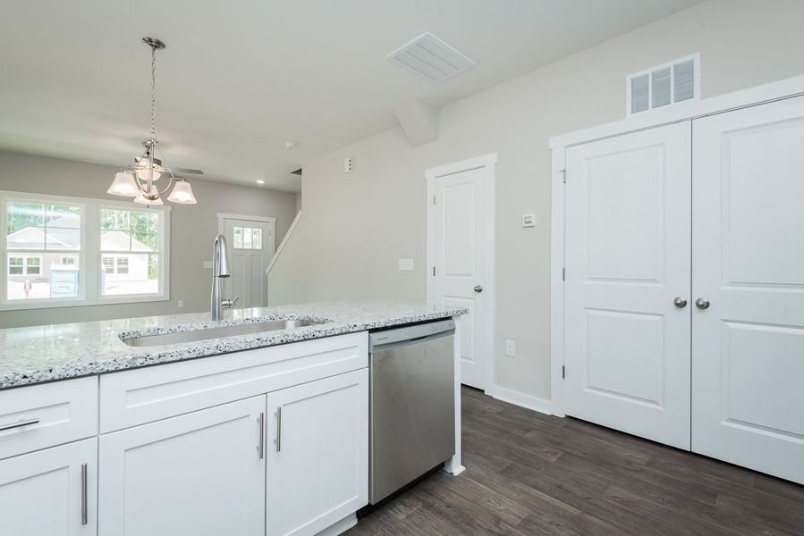 Representative furnished interior of a home built from the Jefferson (FP) by Foundation Home Builders LLC in Pinnix Loop, Burlington (Image 5).