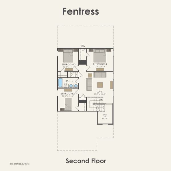 2D floor plan layout for the Fentress by Centex in Arboretum Estates, Terrell, TX (Image 4). 2D floor plan layout for the Fentress by Centex in Arboretum Estates, Terrell, TX (Image 4).