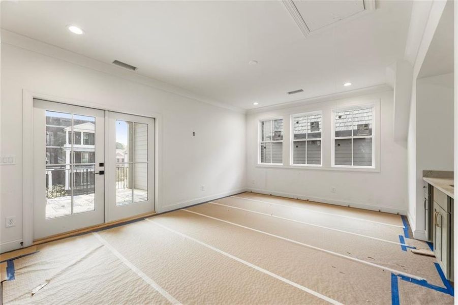 In-progress construction of a new home in , Alpharetta, GA (Image 41).