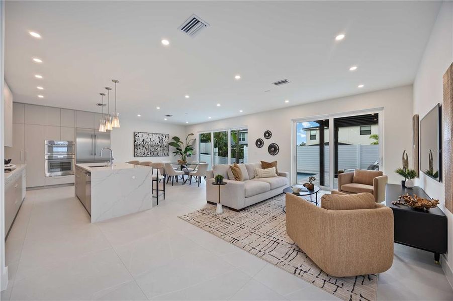 Furnished interior view inside a new home in , Sarasota (Image 18).
