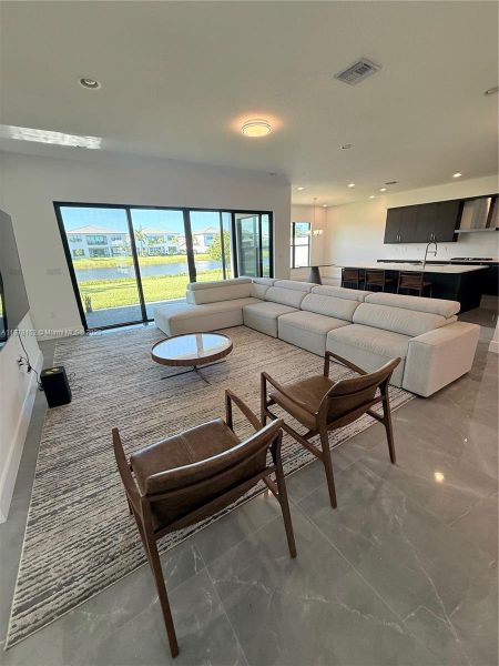 Furnished interior view inside a new home in , Boca Raton (Image 10). Furnished interior view inside a new home in , Boca Raton (Image 10).