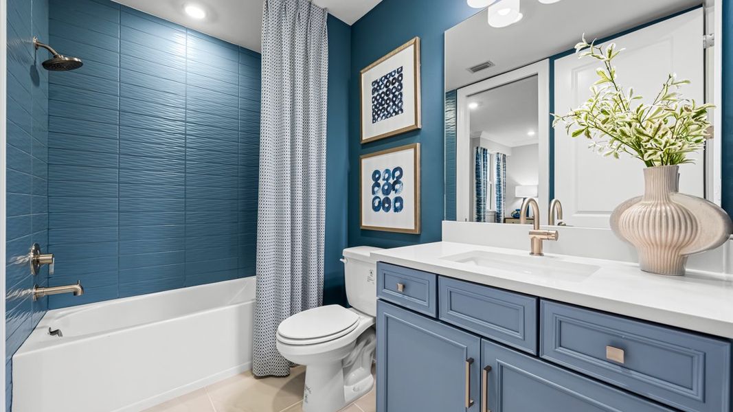 Furnished interior view inside a new home in Esplanade by the Islands, Naples (Image 12). Furnished interior view inside a new home in Esplanade by the Islands, Naples (Image 12).