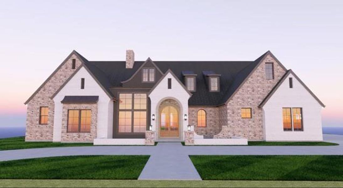 Front exterior of a new home in , Heath, TX, highlighting curb appeal (Image 1). Front exterior of a new home in , Heath, TX, highlighting curb appeal (Image 1).