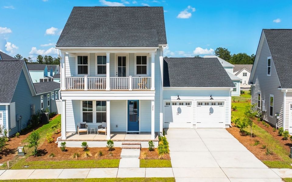 Representative exterior photo of a completed home built from the Cordova by Brookfield Residential in Nexton, Summerville, SC (Image 22). Representative exterior photo of a completed home built from the Cordova by Brookfield Residential in Nexton, Summerville, SC (Image 22).