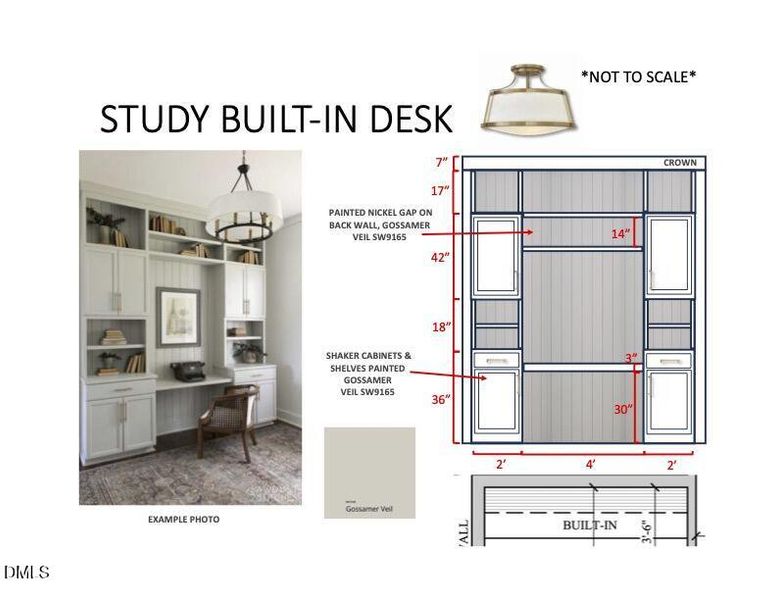 Study Built in Desk