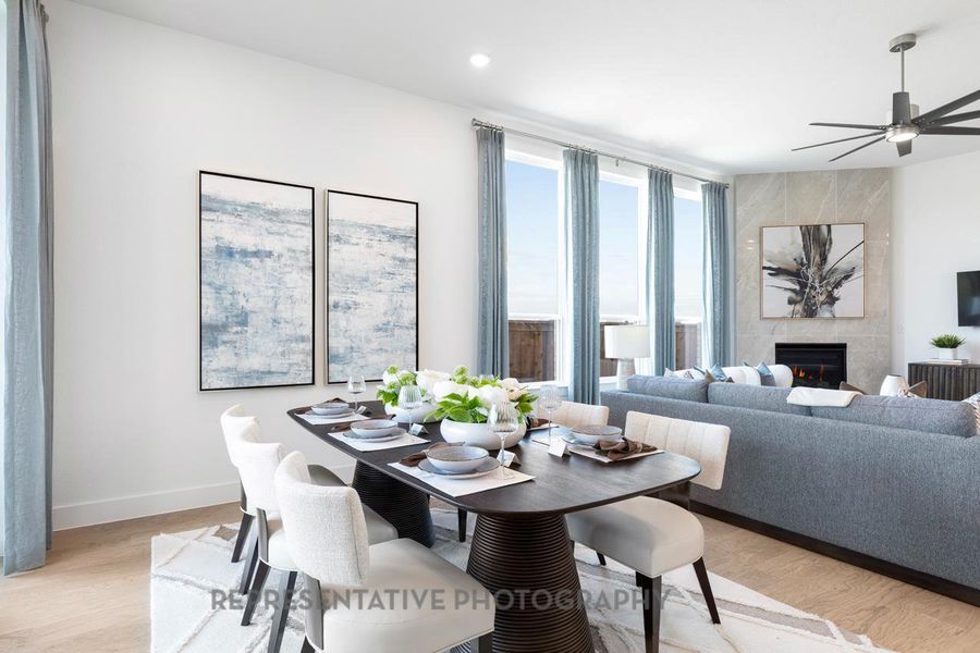 Furnished interior view inside a new home in Riceland: 50ft. lots, Mont Belvieu (Image 3).