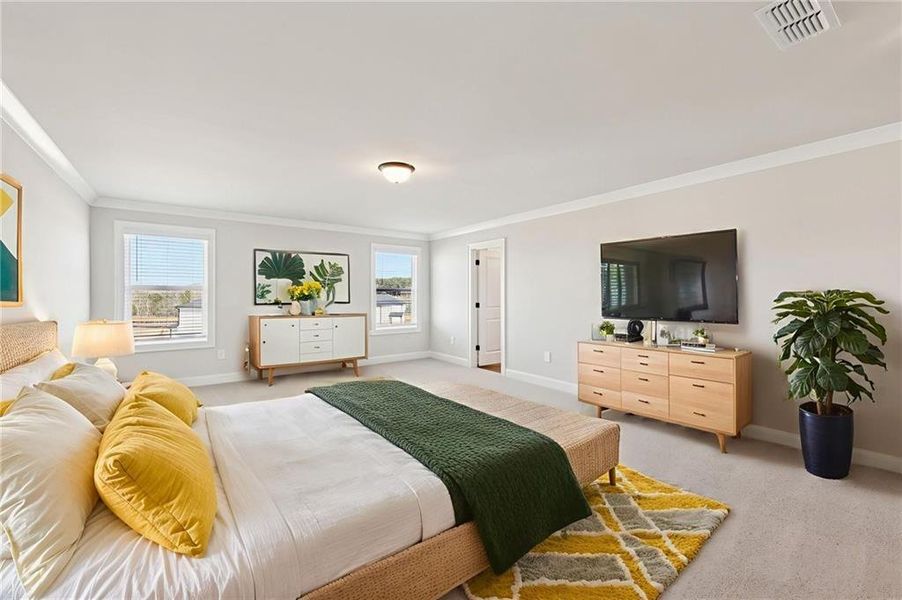 Furnished interior view inside a new home in River Pointe, Monroe (Image 10).