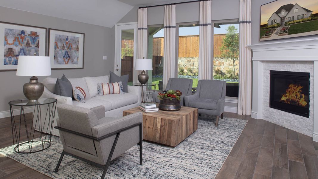 Furnished interior view inside a new home in Meadows of Mill Creek, Seguin (Image 32).