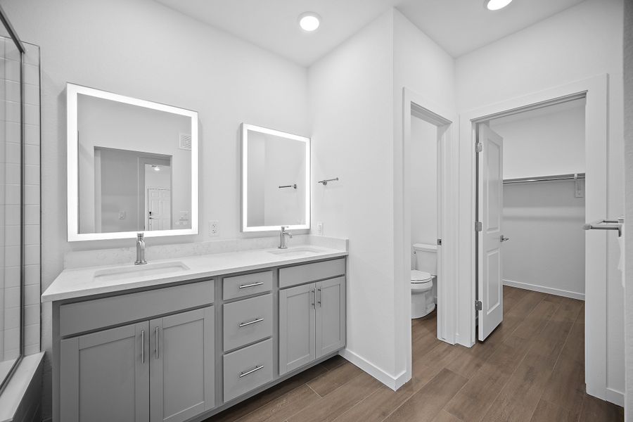 Furnished interior view inside a new home in The Residences at Victory Ridge, Colorado Springs (Image 9). Furnished interior view inside a new home in The Residences at Victory Ridge, Colorado Springs (Image 9).