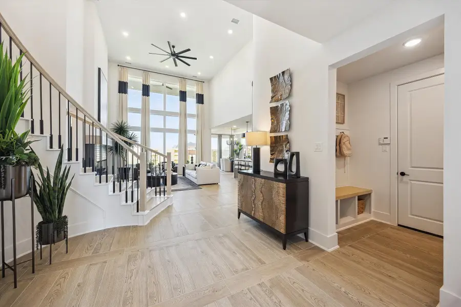 Furnished interior view inside a new home in Wolf Ranch - 55', Georgetown (Image 4).