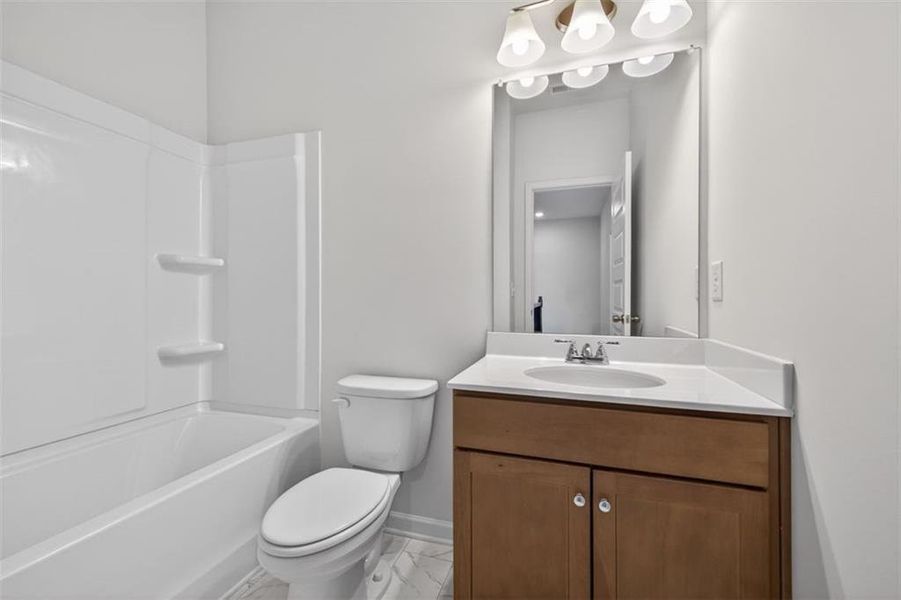 Furnished interior view inside a new home in Townes At The Stiles, Cartersville (Image 8).