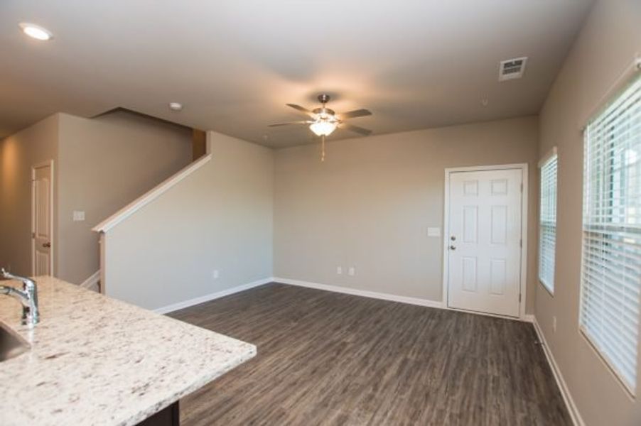 Representative unfurnished interior of a home built from the Cadence Unit A by Piedmont Residential in Ross Pointe, Kennesaw (Image 11).