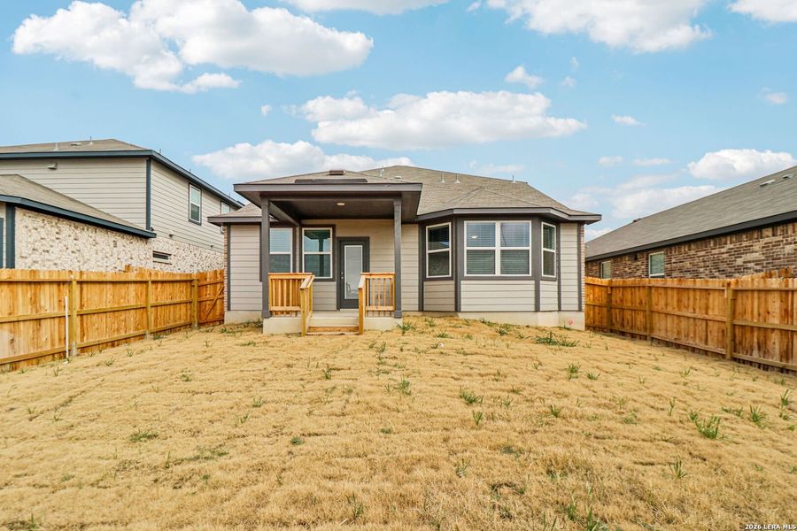 Exterior details and patio area of a home in Sagebrooke - Premier Series, San Antonio (Image 25).