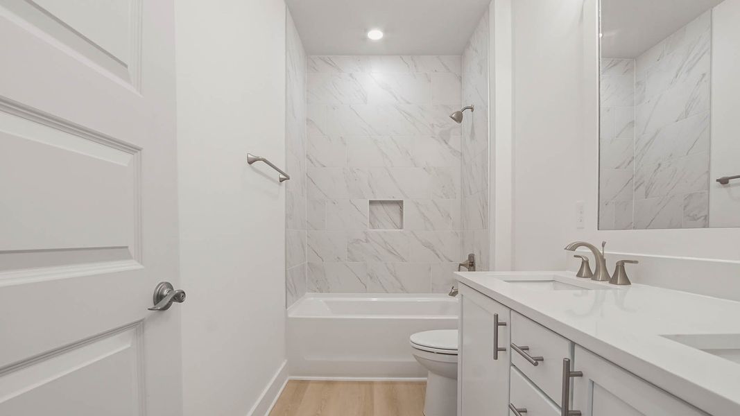 Representative unfurnished interior of a home built from the Trenton by D.R. Horton in Parkside, Santa Rosa Beach (Image 28).