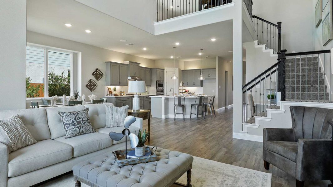 Furnished interior view inside a new home in Anna Ranch, Anna (Image 5). Furnished interior view inside a new home in Anna Ranch, Anna (Image 5).