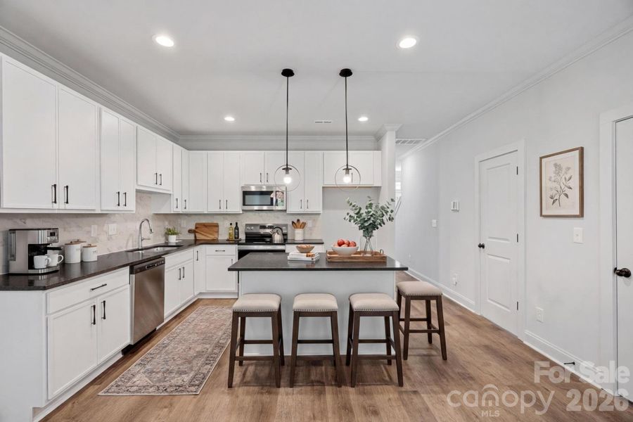 Furnished interior view inside a new home in , Charlotte (Image 9).