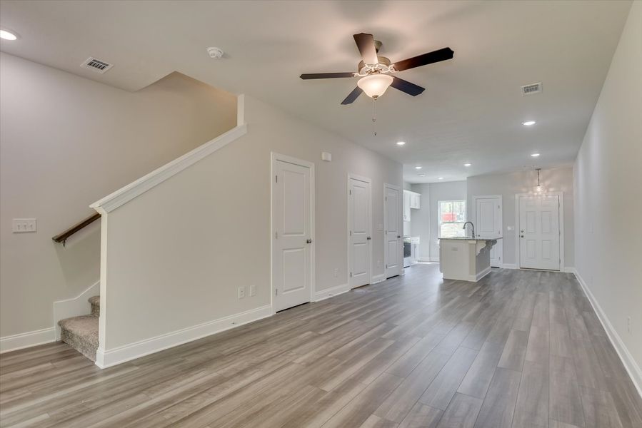 Modern Living Space at 878 Rachel- Move-In Ready Townhome for Sale in Forrest Bluff by Ivey Homes