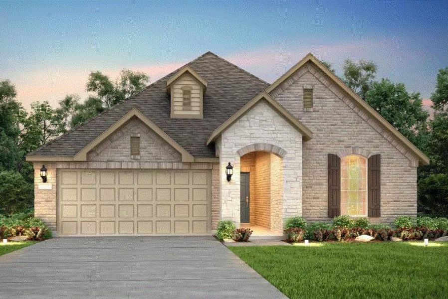 Pulte Homes, Arlington elevation E, rendering