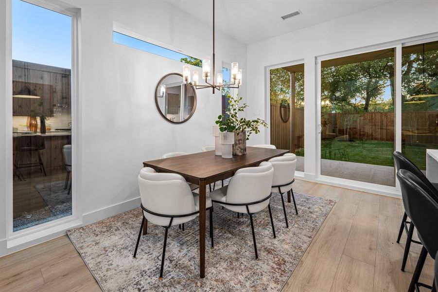 Furnished interior view inside a new home in , Dallas (Image 16).